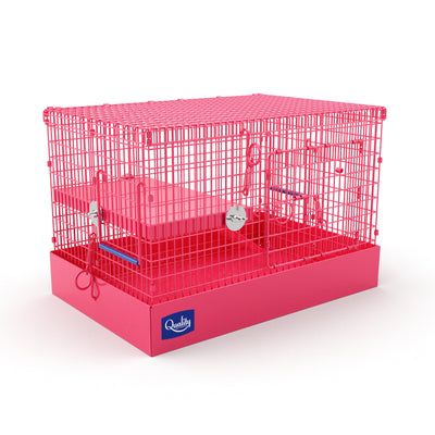 Collapsible Rat Travel Cage - 18" wide x 12" deep x 12" Tall.